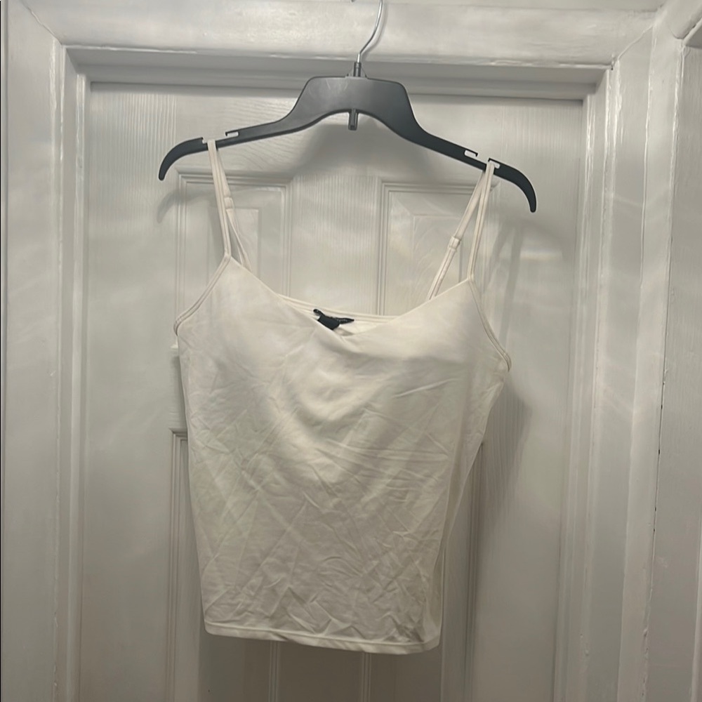 Elegant Cream Spaghetti Strap Top